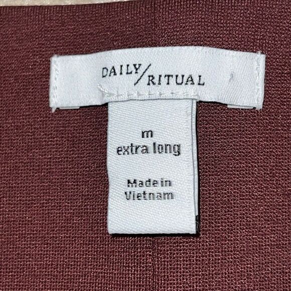 Daily Ritual Leggings Women’s Medium Extra Long Wine Athleticcore classiccore - Picture 7 of 8